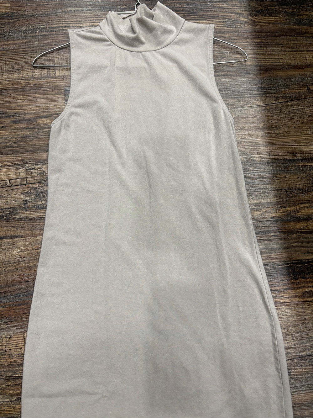 TNA Sleeveless Midi Dress in Light Taupe - Picture 2 of 3